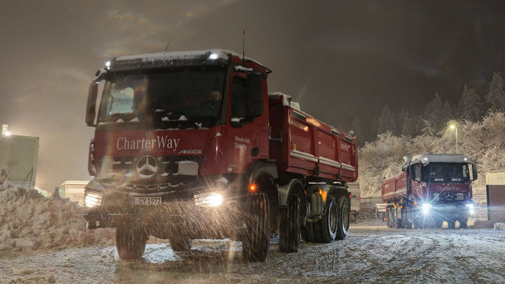 Mercedes-Benz Arocs in snežne operacije na svetovnem prvenstvu v biatlonu 2026 v Oberhofu