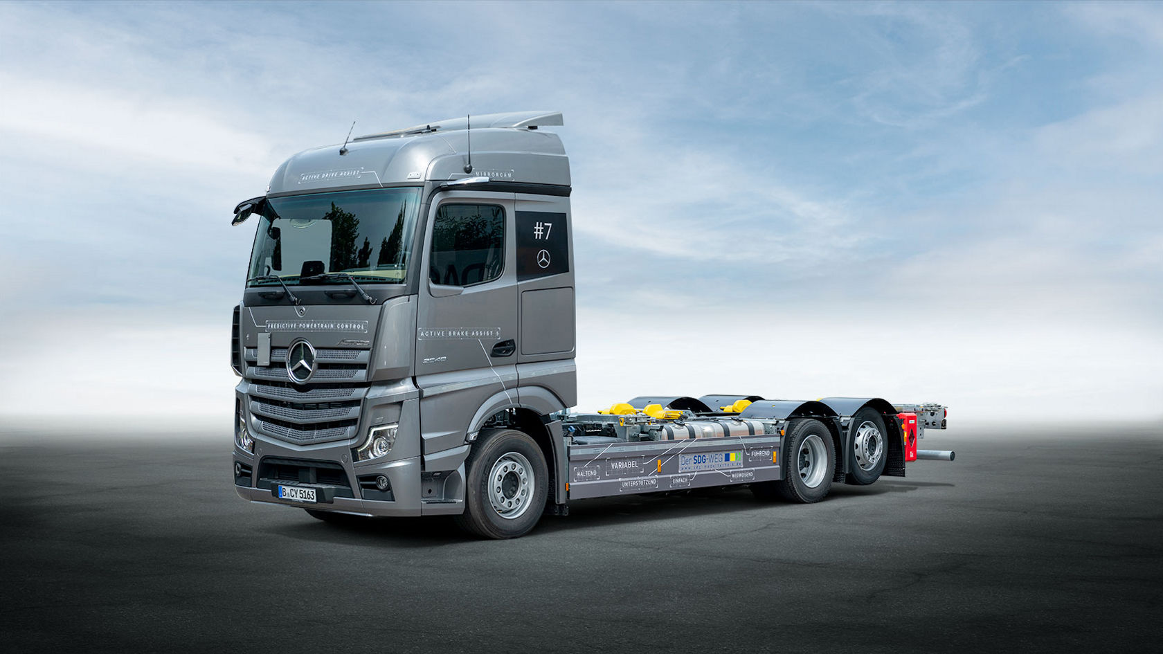 Mercedes-Benz Actros 2548 L 6x2 mit Maxi Wechselrahmen