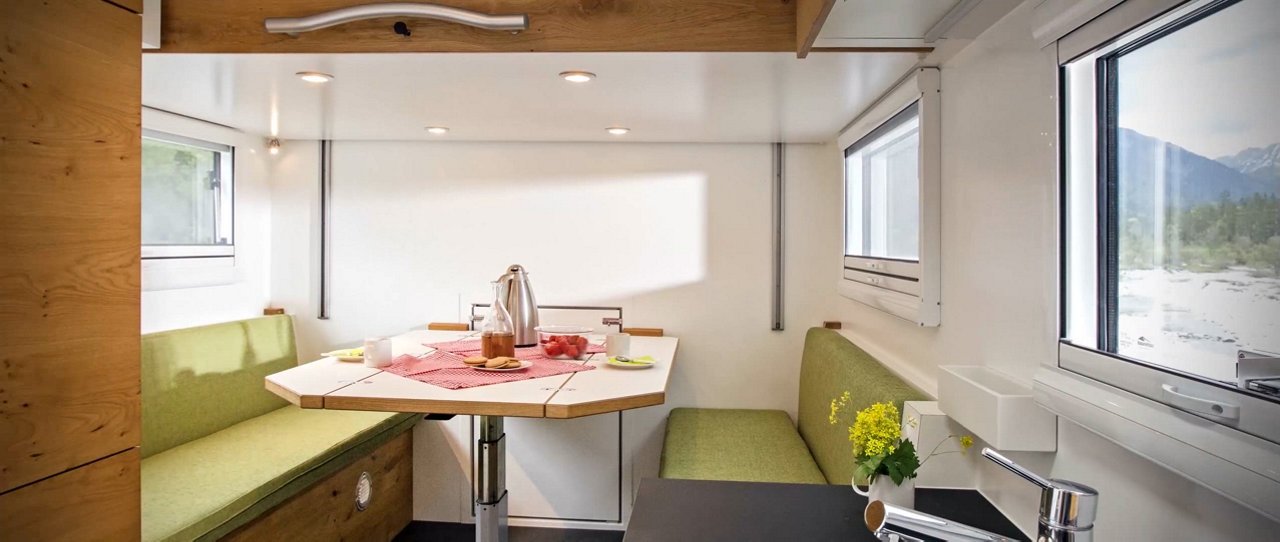 Reisemobil „Mog Home“ für moderne Abenteurer.