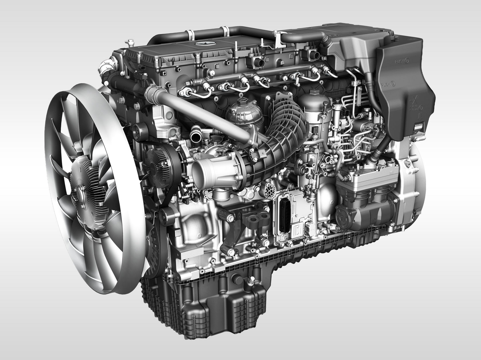 Das Bild zeigt den Motor OM 471.