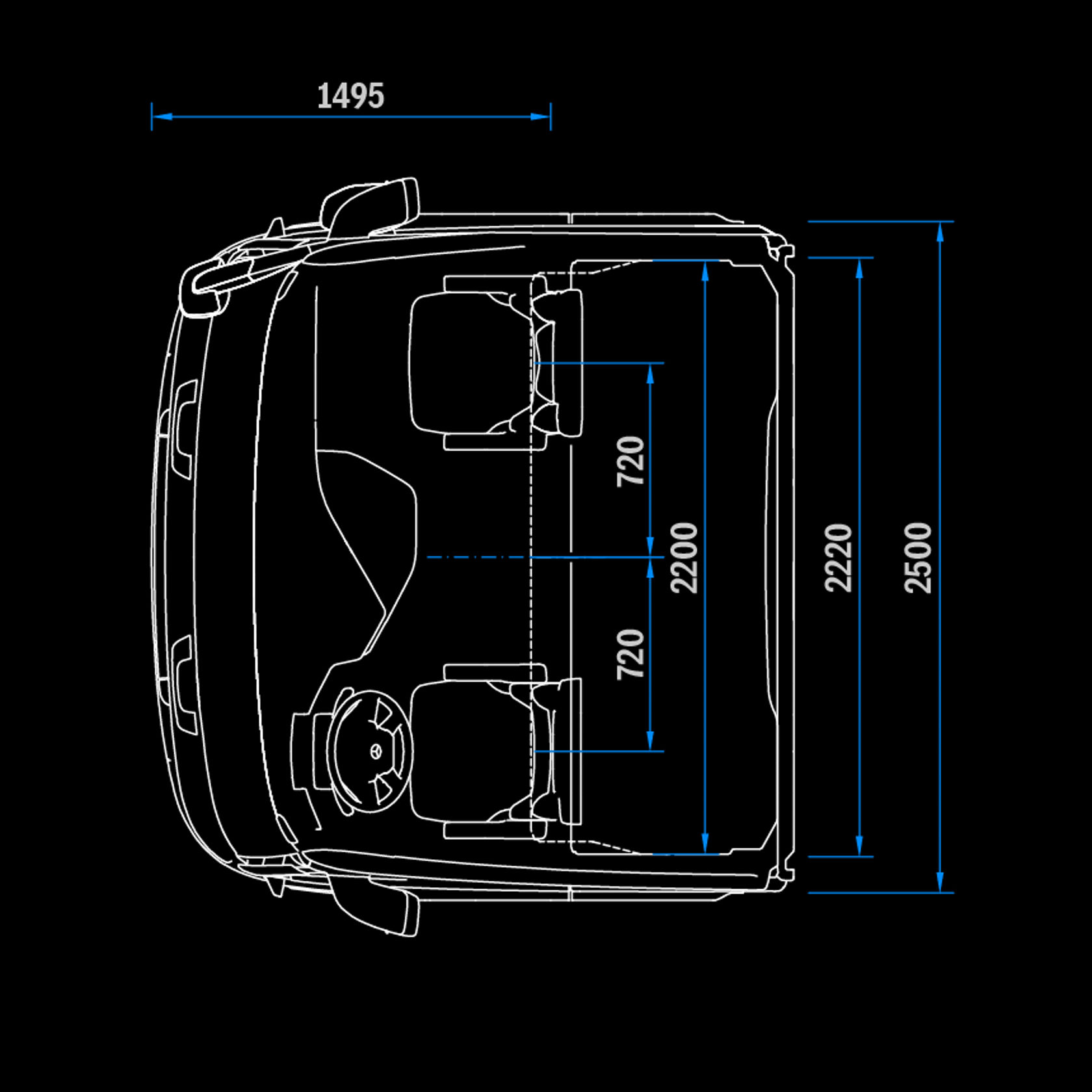 ProCabin Giga top view