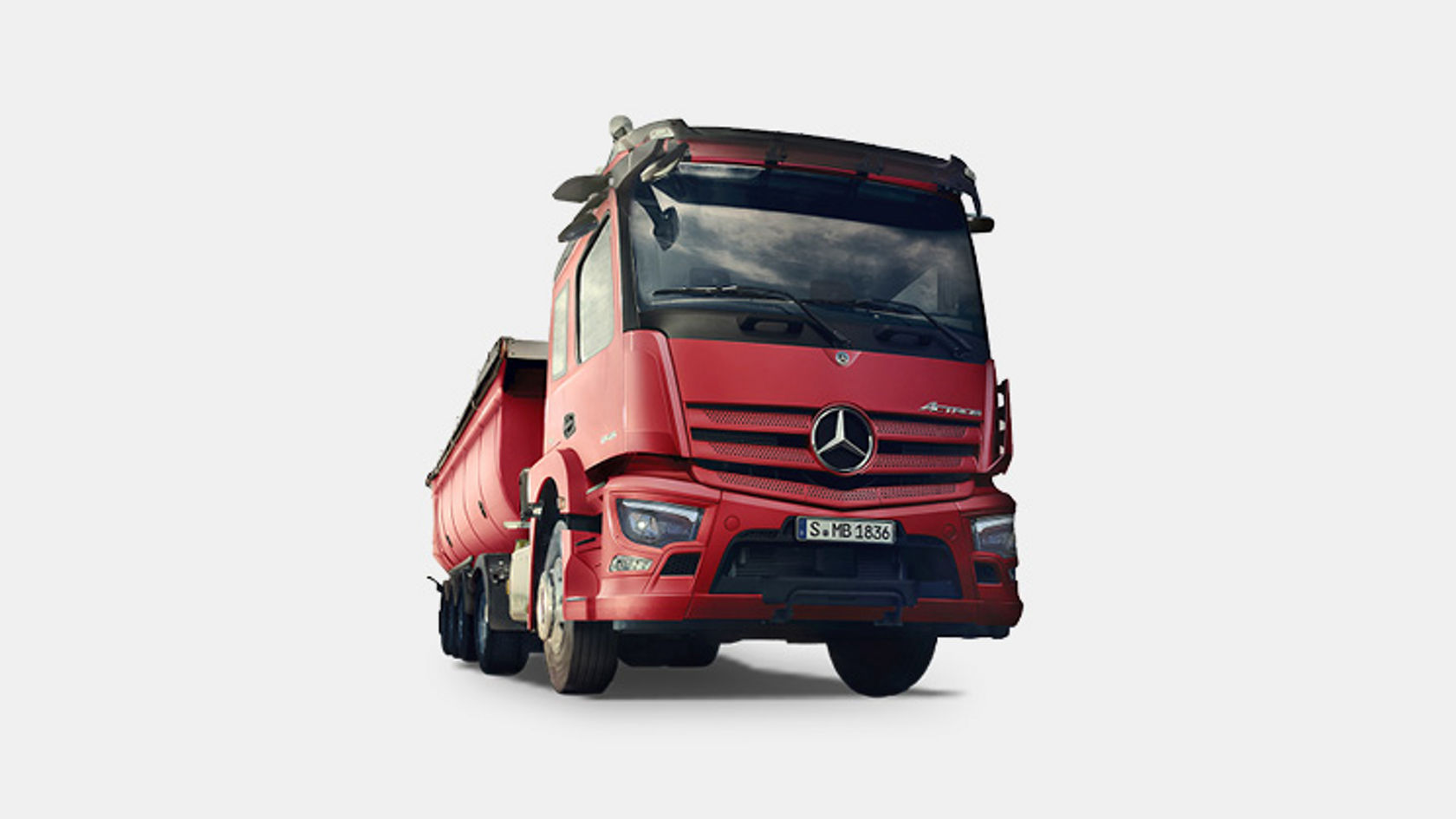 Straßenorientierter Kippsattel Actros