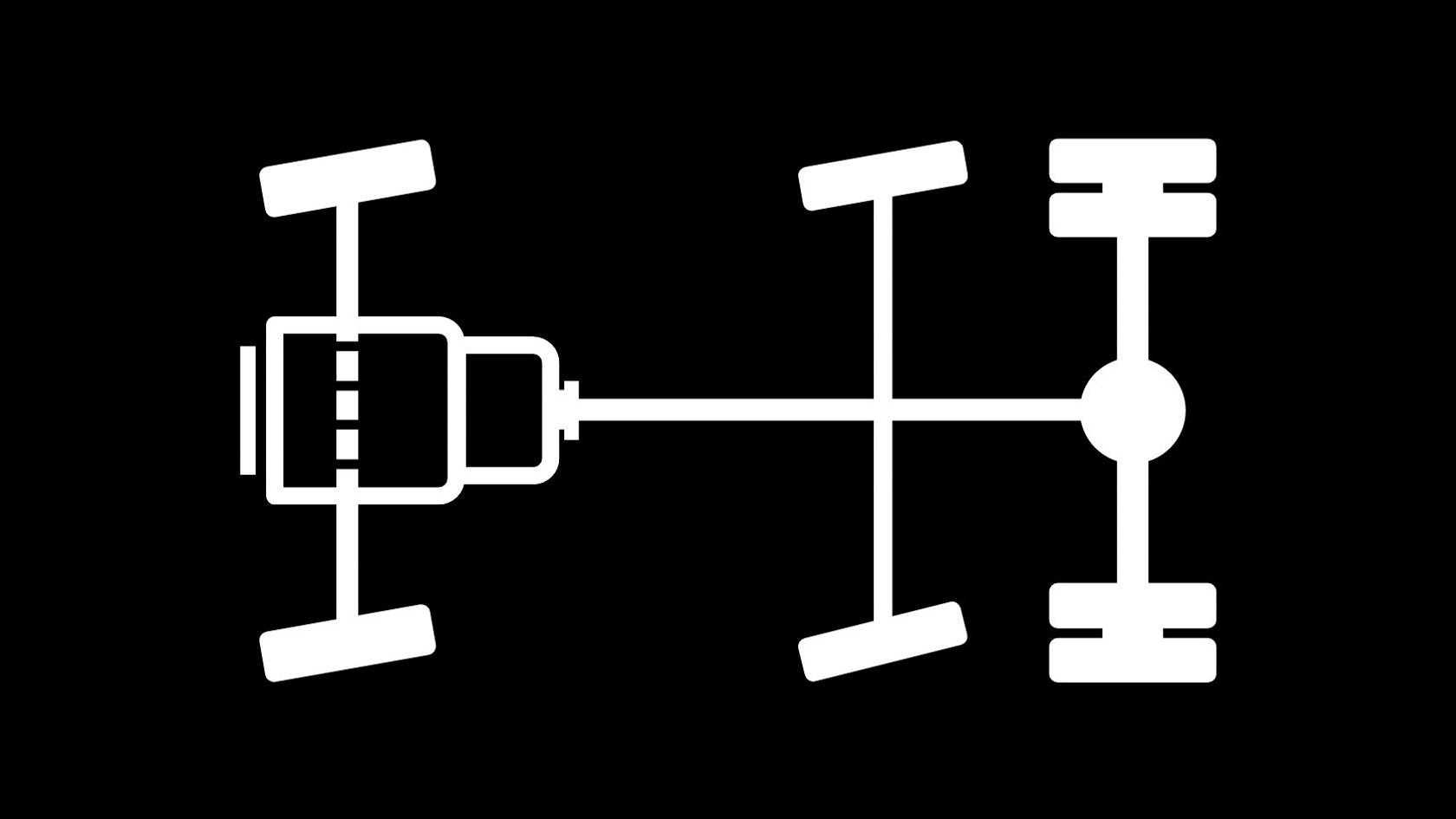 Vehículo de 3 ejes 6×2 / 4 ejes adicionales delante del eje propulsor