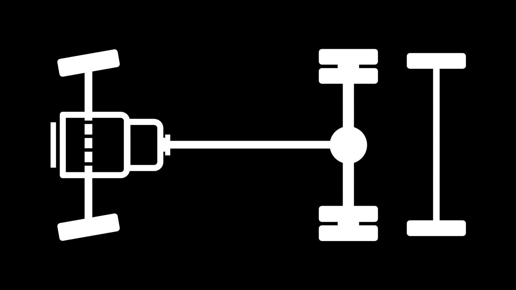 6×2 electric power take-off (ENA) 3-axle vehicle