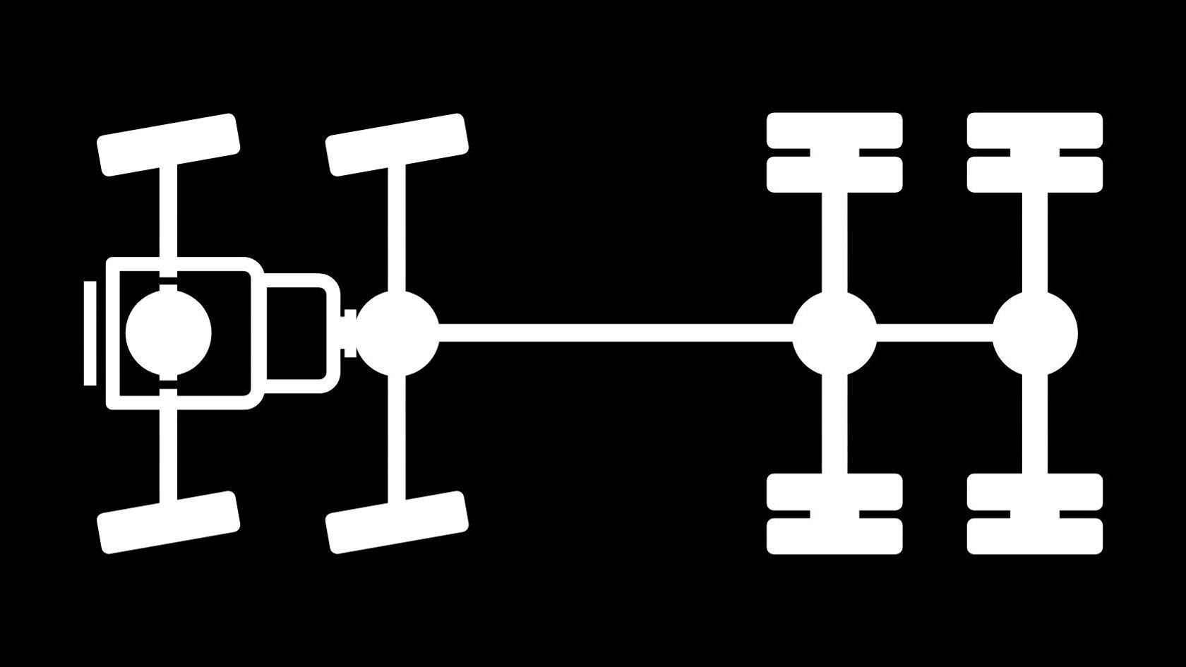 Veículo de 4 eixos 8x8/4