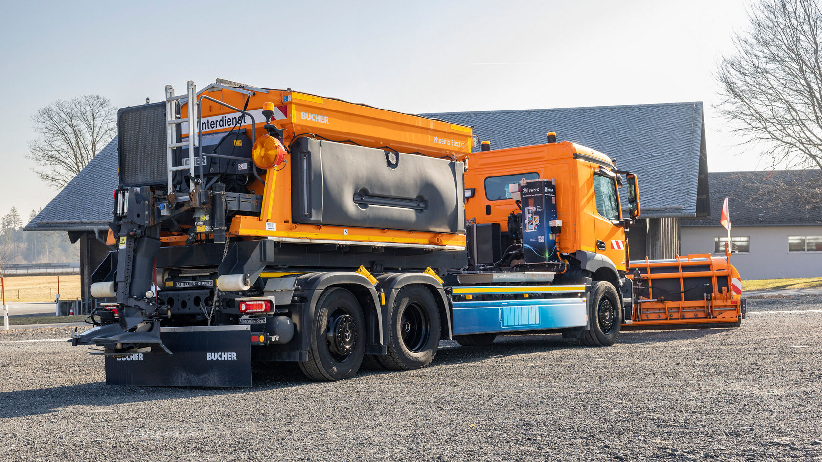 eActros Aufbau von hinten