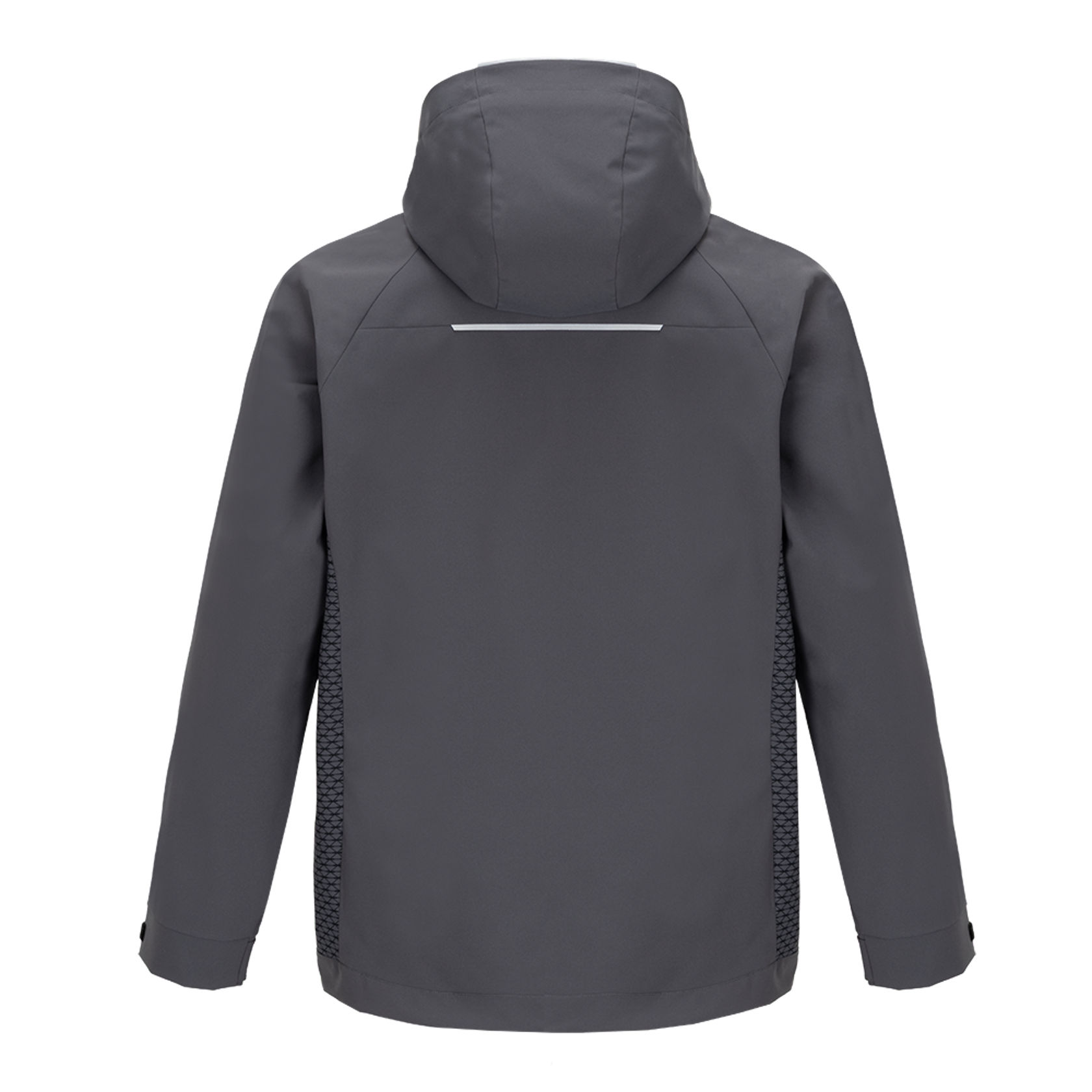 Spring/summer collection jacket, grey, rear view