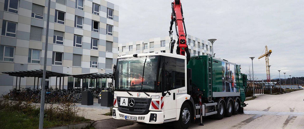 Crane operation instead of muscle power.