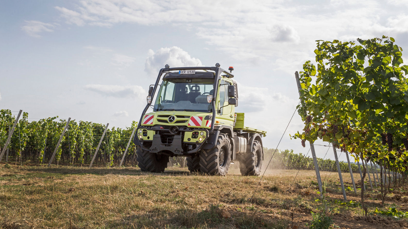 Travail de précision dans la viticulture.