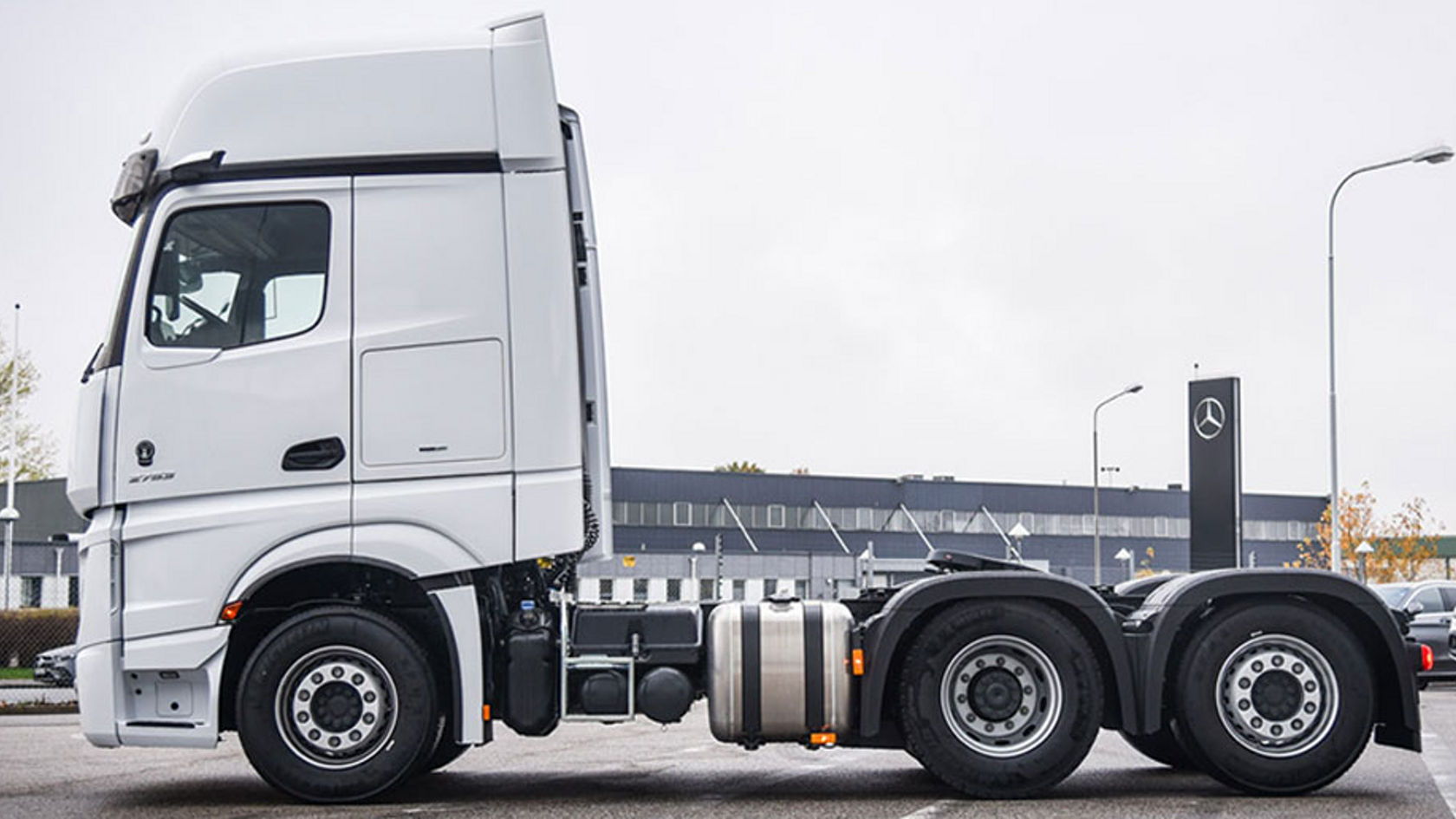 Mercedes-Benz Actros for long distance transportation.