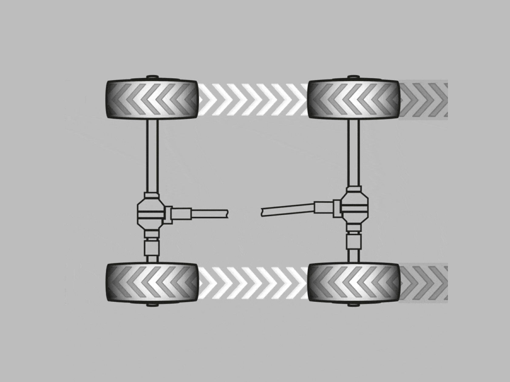 Disegno schematico relativo all’argomentazione "pneumatici singoli".