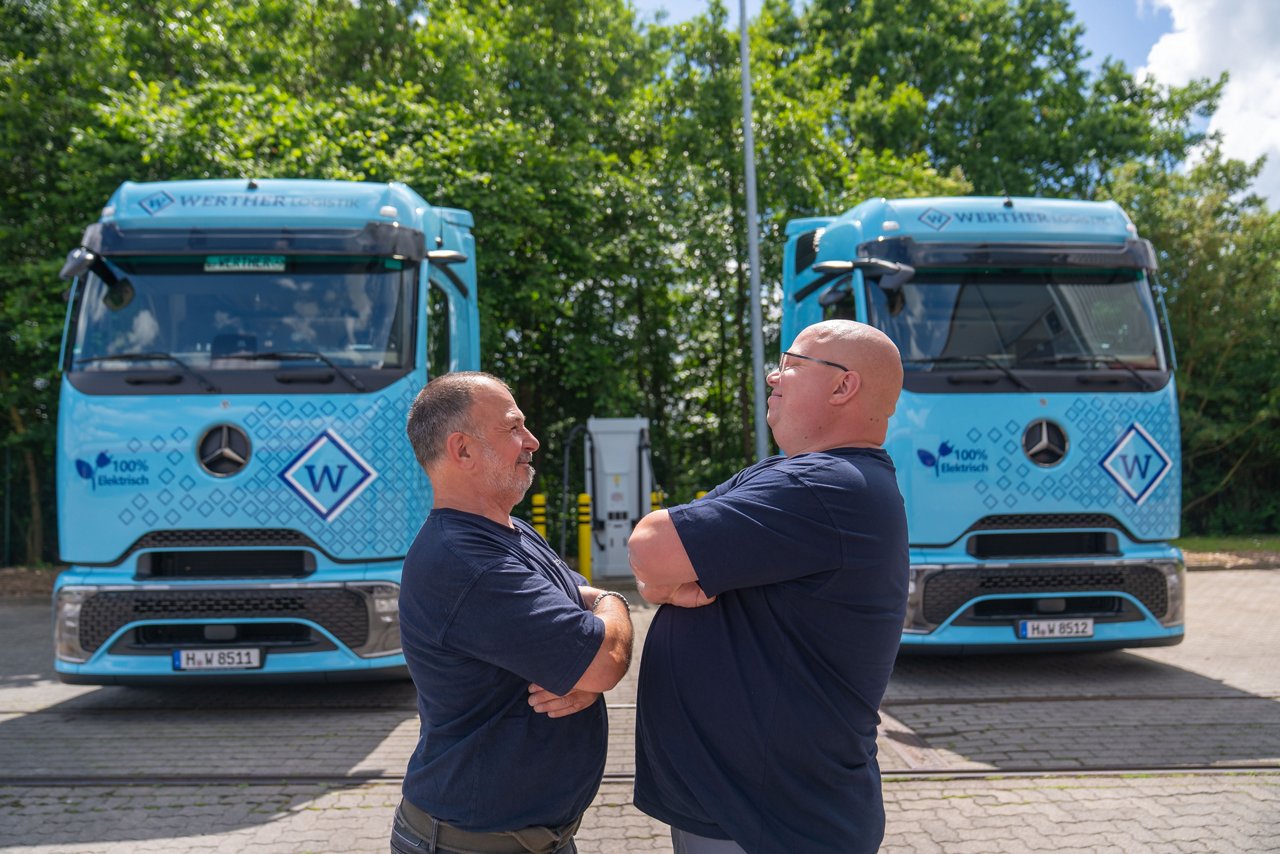 Einmal elektrisch, immer elektrisch? Die Fahrer von Werther Logistik erzählen.