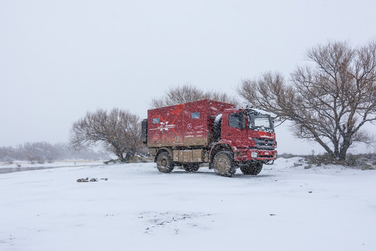 A snowstorm, a breakdown, and a break-in.