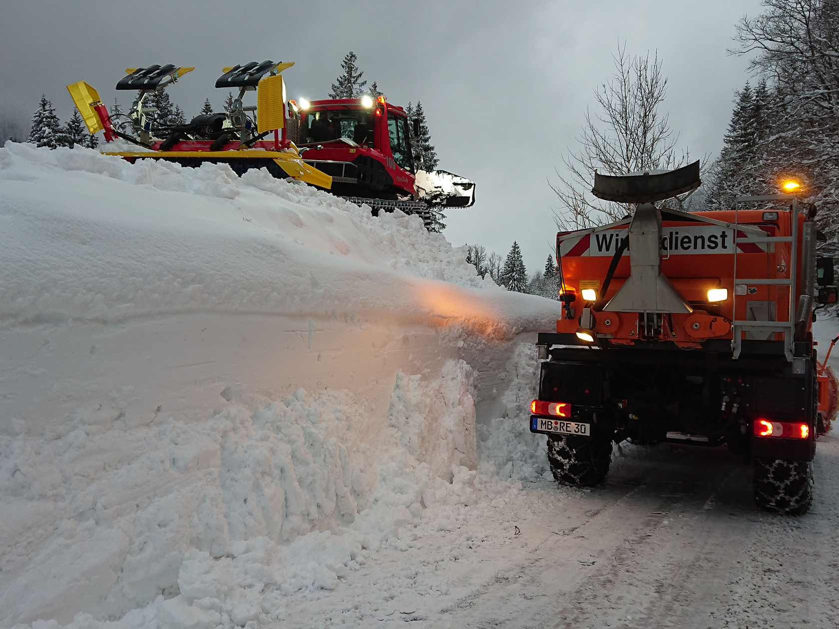 Unimog im Schnnee